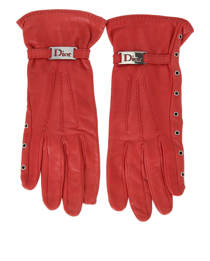 Christian Dior Eyelet Gloves, front view
